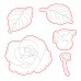 Honey Bee Stamps - Antique Layering Roses Honey Cuts